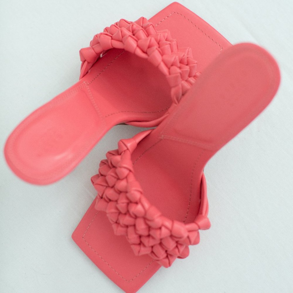 Women's Pink Sandals, Asos Design, Size 8